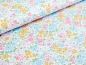 Preview: Baumwolljersey Pastell Blumenwiese Cremeweiss
